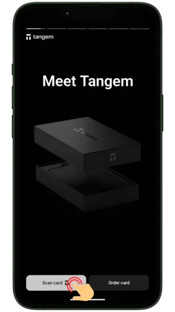 Tangemのセットアップ手順1